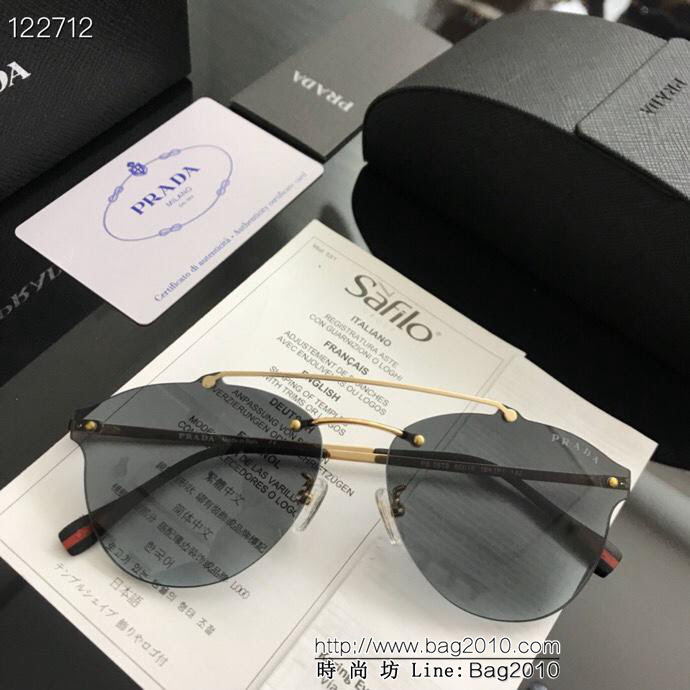 PRADA普拉達 高品質 PS55TS 太陽眼鏡 高檔潮流 時尚百搭 男士百搭瘦臉太陽鏡  lly1192